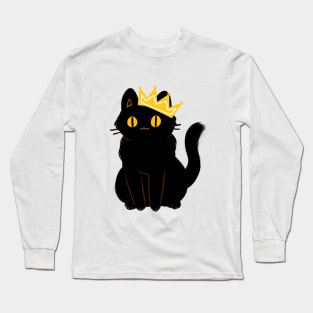 Royal black cat Long Sleeve T-Shirt